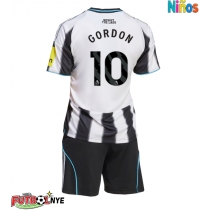 Camiseta Newcastle United Anthony Gordon #10 Primera Equipación para niños 2025-26 manga corta (+ pantalones cortos)